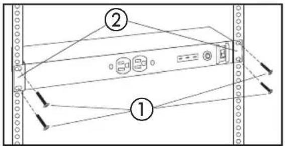 Tripp Lite IBAR1220T - Montaje de la unidad sobre la - 1