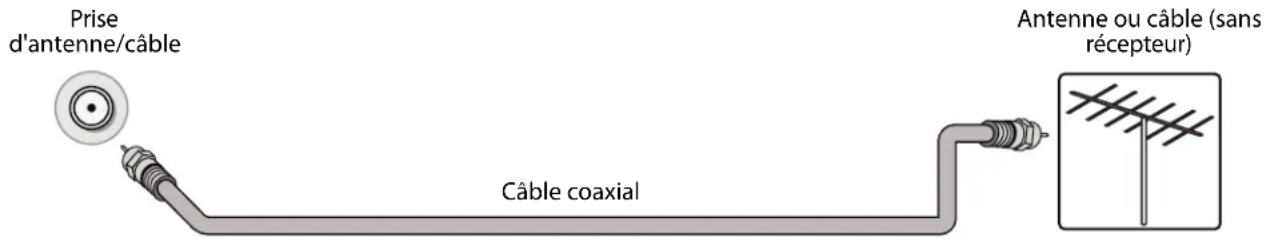INSIGNIA NS32D310NA21 - Connexion d'une antennue ou de la télévision cablee (sans recepteur) - 1