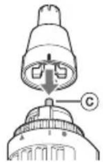 PANASONIC ERGN70 - How to attach the blade - 2