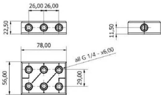 Alphacool ES Distro Plate C2 - Technical details - 3