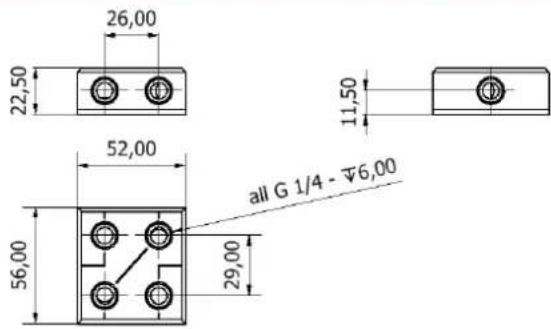 Alphacool ES Distro Plate C2 - Technical details - 2