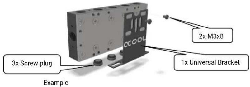 Alphacool ES Distro Plate C2 - Assembly - 9