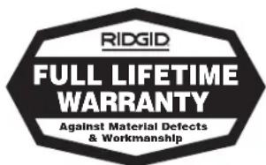 RIDGID 700 - No other express warranty applies - 1