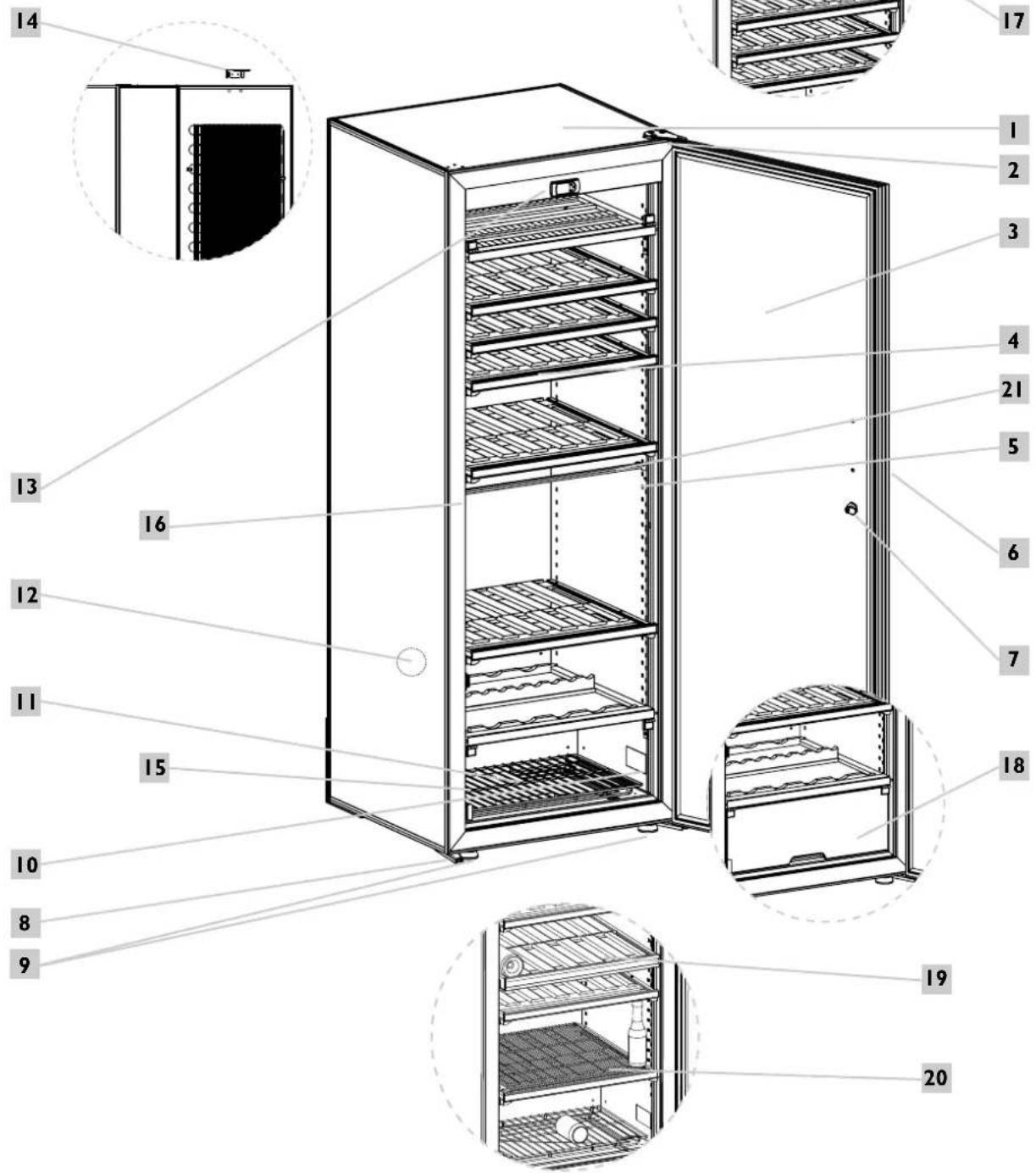 ARTEVINO OXG1T230NVND - Description of your wine cabinet - 2