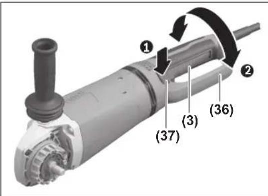 BOSCH GWS 27230 JR Professional - Ana kolun cevrilmesi - 1