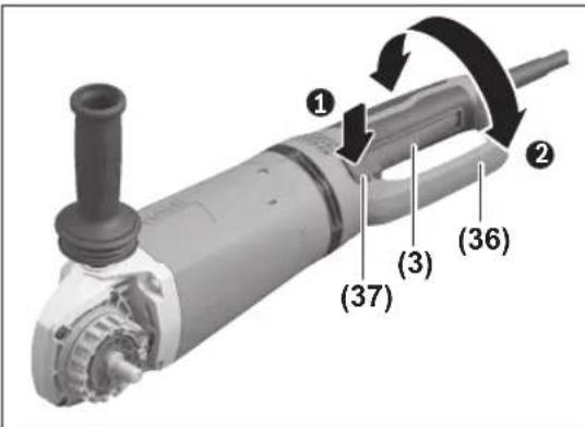 BOSCH GWS 27230 JR Professional - A fó fogantú elforgatása - 1