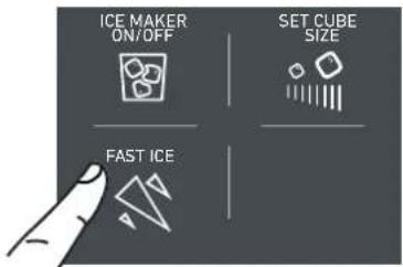 Fulgor Milano F7SFC18S1R - 4a) Set Ice cube Size - Fast Ice - 5