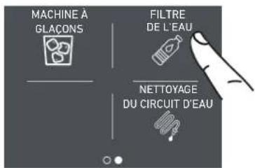 Fulgor Milano F7SFC18S1R - 5a) Desactivation Filtrde l'eau - 3