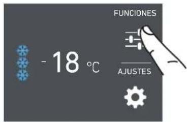 Fulgor Milano F7SFC18S1R - 4a) Establisher el時間 del cubito de hielo - Super hielo - 1