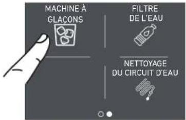 Fulgor Milano F7SFC18S1R - 4a) Configurer la taille des glaçons - Glaçons Super - 2