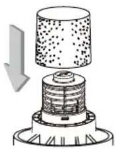 KENMORE KW3050 - INSTALLING FOAM WET FILTER - 2