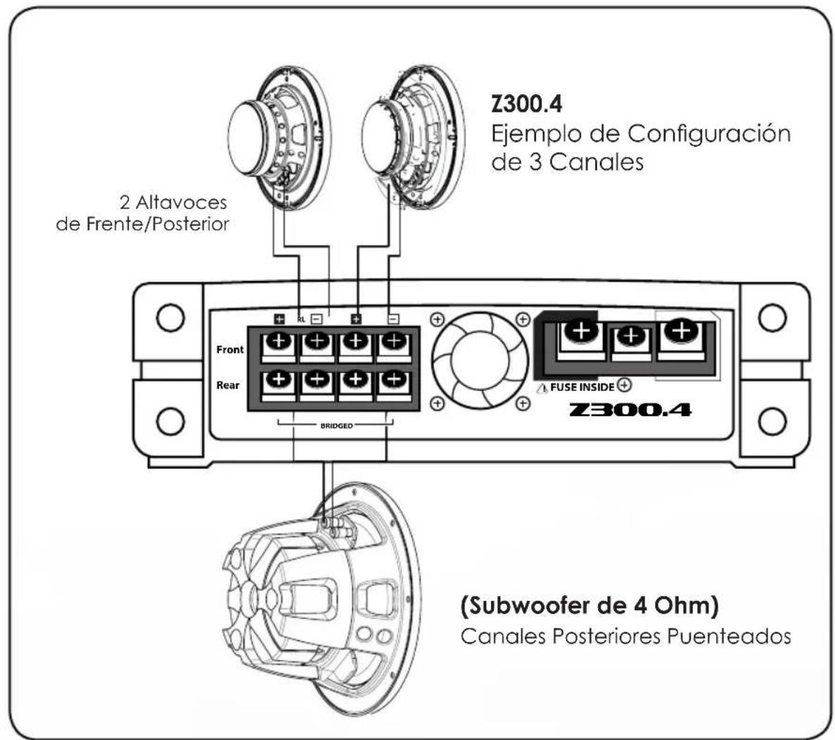PHOENIX GOLD Z1000.1 - 4C. Salida de Canal Único (SOLO Z1000.1) (1 Ohm mínimo) - 1
