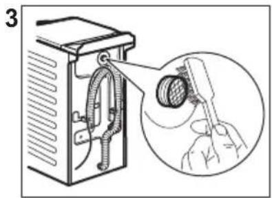 ELECTROLUX WAGL4T500 - Pulizia del tubo di carico e del filtro della valvola - 3