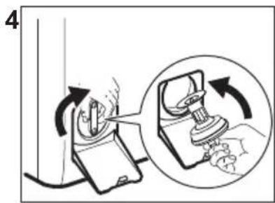 ELECTROLUX WAGL4T500 - Nettoyage du filtre de la pompe de vidange - 4