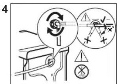 ELECTROLUX WAGL4T500 - Cleaning the inlet hose and the valve filter - 4
