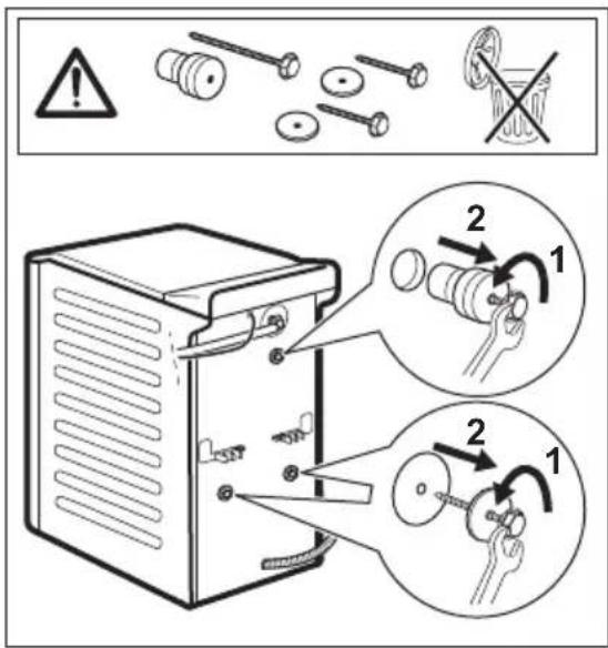 ELECTROLUX WAGL4T500 - Disimballaggio e posizionamento - 2
