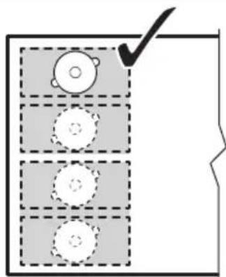 AEG TI63IF00FB - Diamètre et position de l'ustensile de cuisine - 1