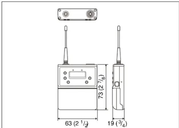 SONY URXP41D - Dimensions - 1