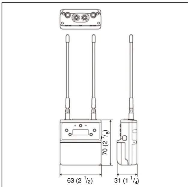 SONY URXP41D - Tuner à diversité portable (URX-P40) - 1
