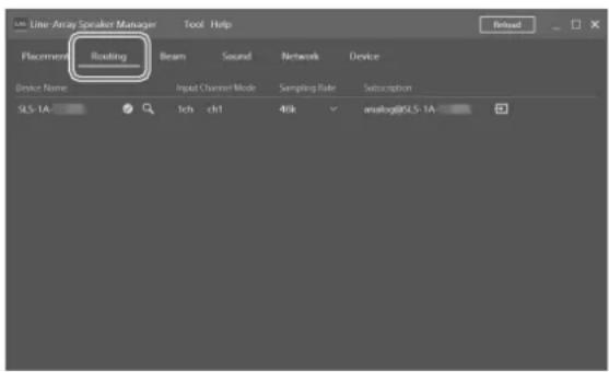 SONY SLS1A - Routing-Registerkarte - 1