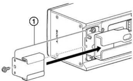 SONY SLS1A - Attach the detachment stopper to either end of the wall mounting bracket. - 1