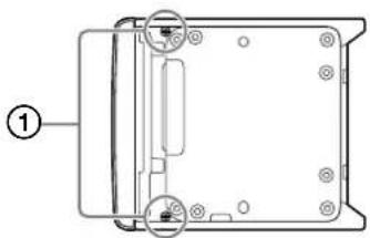 SONY SLS1A - Remove the 2 screws (①) securing the speaker grille. - 1