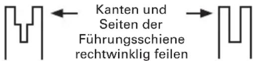 WORX WG384E - Zustände, die eine Wartung der Kette und Führungsschiene erfordern: - 1