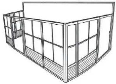 Gazebo Penguin W161012 - STRUCTURE: - 2