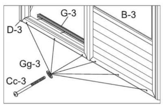 Gazebo Penguin W161012 - Étape 10 - 2