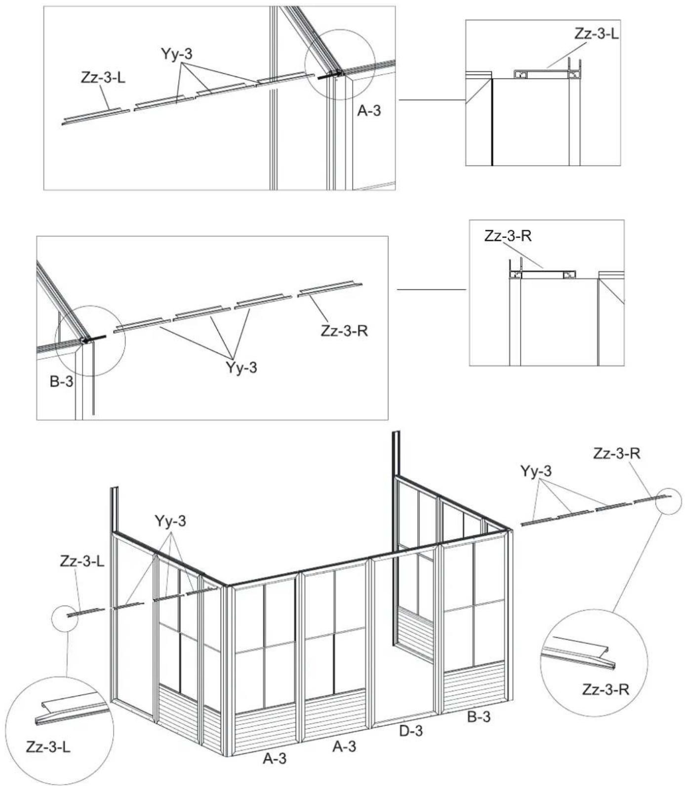 Gazebo Penguin W161012 - REMARQUE: - 8