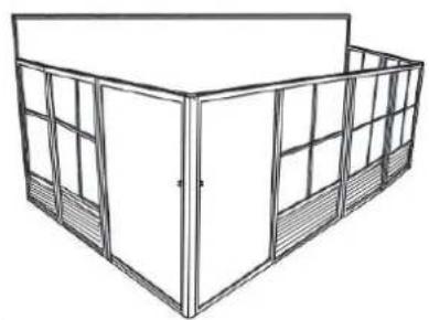 Gazebo Penguin W161012 - STRUCTURE: - 1