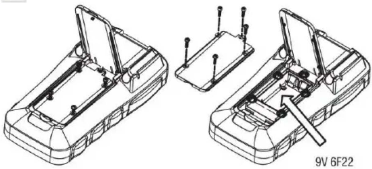 Testboy TB 318 - Batterijen verrangen - 2