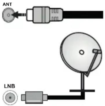 PANASONIC TX40MS490E - Anschluss der Antenne - 1