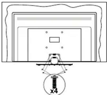 PANASONIC TX40MS490E - Assembling the pedestal - 3
