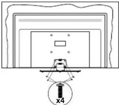 PANASONIC TX40MS490E - Montaje del pedestal - 3