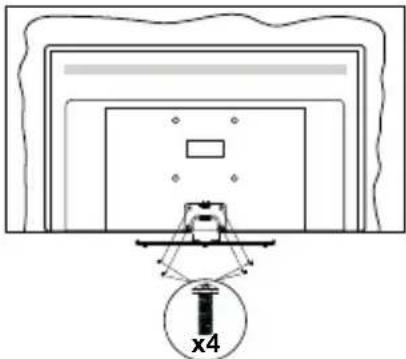 PANASONIC TX40MS490E - Τοποθέτηση της βάσης - 3