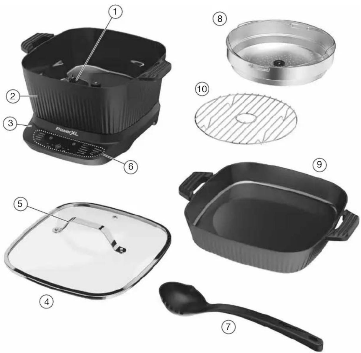 PowerXL StirMax MC107D1GPC - Piezas y accesorios - 1