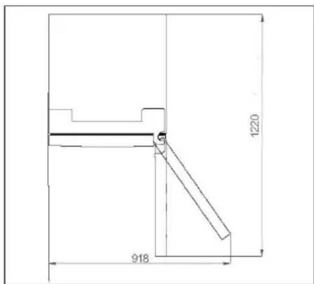 HAIER HTW5620CNMG - Empfohlener Abstand - 1