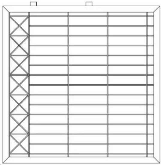 Hortus 111413 - Double gate panel fence X - Dobbelt läge panelhegn X Dubbel grind panelstängsel X - Kaksoisportti elementtiaita X - 10