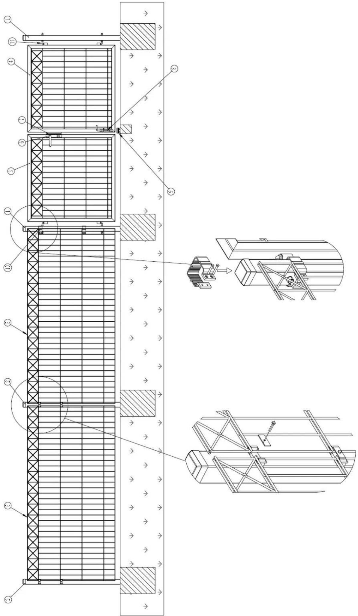 Hortus 111413 - Double gate panel fence X - Dobbelt läge panelhegn X Dubbel grind panelstängsel X - Kaksoisportti elementtiaita X - 18