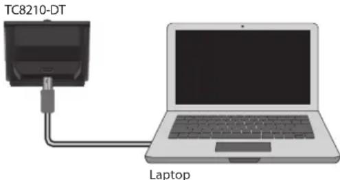 TC ELECTRONIC TC8210 Native - Connecting the TC8210-DT Desktop Controller (when you have purchased the DT Desktop Controller version) - 1