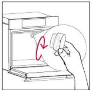 ROSIERES RO6 H5TB3YTX - Changing the bulb on top: - 5