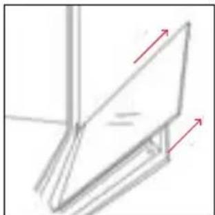 ROSIERES RO6 H5TB3YTX - OUTSIDE THE OVEN: removal and cleaning the glass door - 4