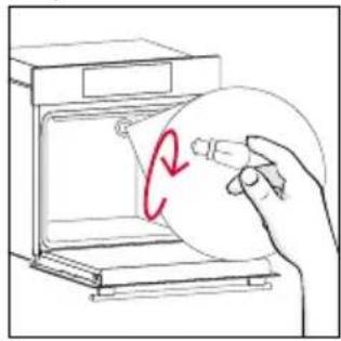 ROSIERES RO6 H5TB3YTX - Changing the bulb on top: - 4