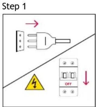 ROSIERES RO6 H5TB3YTX - Changing the lateral bulb: - 1