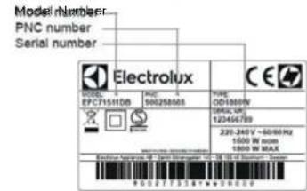 ELECTROLUX EAF5CG - KUNDTJANST OCH SERVICE - 1