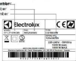 ELECTROLUX EAF5CG - PECE O ZAKAZNIKY A SERVIS - 1