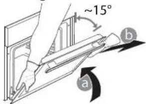WHIRLPOOL AKZ9S 8270 FB - REMOVING AND REFITTING THE DOOR - 2