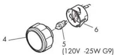 NODOR NorChef PO 6601 MB - To Replace a Light Bulb - 2