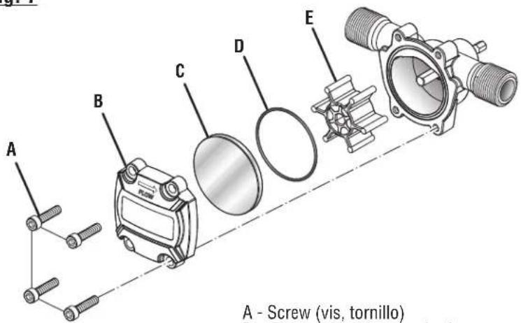 A - Screw (vis, tornillo)